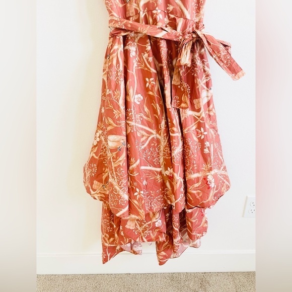 JOHANNA ORTIZ Cacatua belted layered floral-print cotton-poplin midi dress 6 - Picture 6 of 13